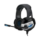Adesso ADEXTREAMG2 Xtream G2 Stereo USB Gaming Headphones for PC and Cloud Gaming, Binaural, Over the Head, Black/Blue