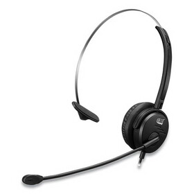 Adesso ADEXTREAMP1 Xtream P1 Monaural Over the Head Headset with Microphone, Black
