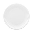 AJM Packaging Corporation AJM CP9GOAWH Coated Paper Plates, 9 Inches, White, Round, 100/Pack