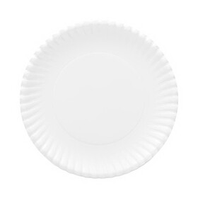 AJM Packaging Corporation AJMOH9AJBXWH Gold Label Coated Paper Plates, 9" dia, White, 120/Pack, 8 Packs/Carton