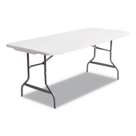 ALERA ALE65600 Resin Rectangular Folding Table, Square Edge, 72w X 30d X 29h, Platinum