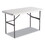 Alera ALE65603 Banquet Folding Table, Rectangular, Radius Edge, 48 X 24 X 29, Platinum/charcoal, Price/EA