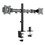 Alera ALEAEMA2B AdaptivErgo Pole-Mounted Monitor Arm, Dual Monitor up to 30", Black, Price/EA