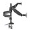 Alera ALEAEMA3H AdaptivErgo Heavy-Duty Articulating Triple Monitor Arm with USB, 32", Black, Price/EA