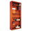 ALERA ALEBCS78436MC Square Corner Wood Bookcase, Seven-Shelf, 35-5/8 X 11-3/4 X 84, Medium Cherry, Price/EA