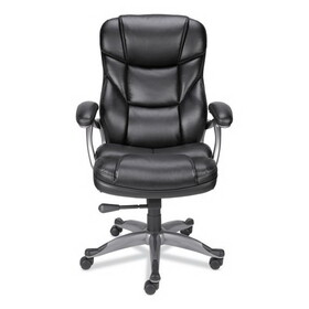 Alera ALEBN41B19 Alera Birns Series High-Back Task Chair, Supports Up to 250 lb, 18.11" to 22.05" Seat Height, Black Seat/Back, Chrome Base