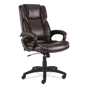 Alera ALEBRN42B59 Alera Brosna Series Mid-Back Task Chair, Supports Up to 250 lb, 18.15" to 21.77" Seat Height, Brown Seat/Back, Brown Base