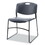 Alera ALECA671 Alera Resin Stacking Chair, Supports Up to 275 lb, 18.50" Seat Height, Black Seat, Black Back, Black Base, 4/Carton, Price/CT