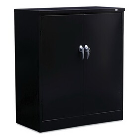 Alera ALECM4218BK Assembled 42" High Heavy-Duty Welded Storage Cabinet, Two Adjustable Shelves, 36w x 18d, Black
