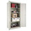 Alera ALECM7824LG Assembled 78" High Storage Cabinet, W/adjustable Shelves, 36w X 24d, Light Gray, Price/EA