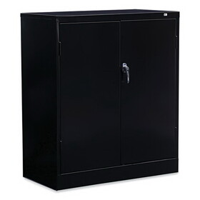 Alera ALECME4218BK Standard Assembled Storage Cabinet, 36w x 18d x 42h, Black