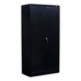 Alera ALECME7218BK Economy Assembled Storage Cabinet, 36w x 18d x 72h, Black