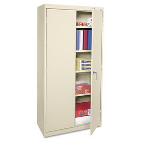 Alera ALECME7218PY Standard Assembled Storage Cabinet, 36w x 18d x 72h, Putty