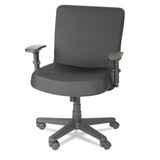 Alera ALECP210 XL Series Big and Tall Mid-Back Task Chair, Supports up to 500 lbs., Black Seat/Black Back, Black Base