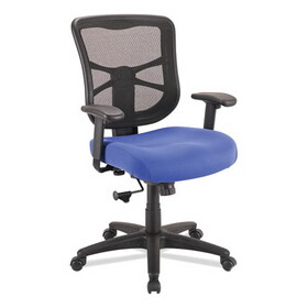 Alera ALEEL42BME20B Alera Elusion Series Mesh Mid-Back Swivel/Tilt Chair, Supports Up to 275 lb, 17.9" to 21.8" Seat Height, Navy Seat