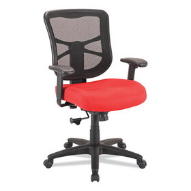 Alera ALEEL42BME30B Alera Elusion Series Mesh Mid-Back Swivel/Tilt Chair, Supports Up to 275 lb, 17.9" to 21.8" Seat Height, Red