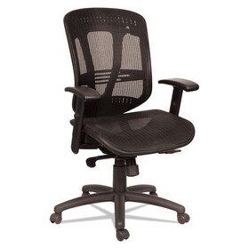 Alera ALEEN4218 Eon Series Multifunction Wire Mechanism, Mid-Back Suspension Mesh Chair, Black