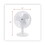 Alera ALEFAN122W 12" 3-Speed Oscillating Desk Fan, Plastic, White, Price/EA