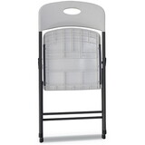 Alera ALEFR9402 Molded Resin Folding Chair, White/black Anthracite, 4/carton