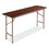Alera FT726018MY Wood Folding Table, Rectangular, 59 7/8w x 17 3/4d x 29 1/8h, Mahogany, Price/EA
