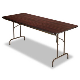 Alera FT727230MY Wood Folding Table, Rectangular, 71 7/8w x 29 7/8d x 29 1/8h, Mahogany