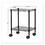 Alera ALEFW601416BL Compact File Cart for Side-to-Side Filing, Metal, 1 Shelf, 1 Bin, 15.25" x 12.38" x 21", Black, Price/EA