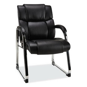 Alera ALEHD4319 Alera Hildred Series Guest Chair, 25 x 28.94 x 37.8,  Black Seat/Back, Chrome Base