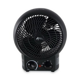 Alera ALEHEFF10B Heater Fan, 1,500 W, 8.25 x 4.37 x 9.5, Black