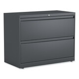Alera ALEHLF3629CC Lateral File, 2 Legal/Letter/A4/A5-Size File Drawers, Charcoal, 36