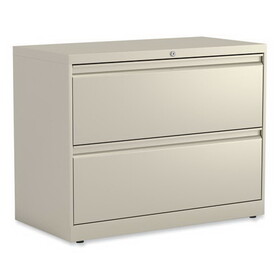 Alera ALEHLF3629PY Lateral File, 2 Legal/Letter-Size File Drawers, Putty, 36" x 18" x 28"