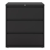 Alera ALEHLF3641BL Lateral File, 3 Legal/Letter/A4/A5-Size File Drawers, Black, 36
