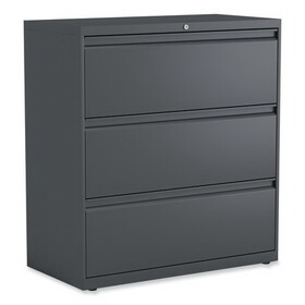 Alera ALEHLF3641CC Lateral File, 3 Legal/Letter/A4/A5-Size File Drawers, Charcoal, 36" x 18.63" x 40.25"
