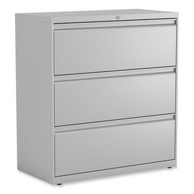 Alera ALEHLF3641LG Lateral File, 3 Legal/Letter/A4/A5-Size File Drawers, Light Gray, 36" x 18.63" x 40.25"