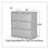 Alera ALEHLF3641LG Lateral File, 3 Legal/Letter/A4/A5-Size File Drawers, Light Gray, 36" x 18.63" x 40.25", Price/EA