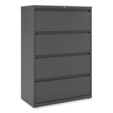Alera ALEHLF3654CC Lateral File, 4 Legal/Letter/A4/A5-Size File Drawers, Charcoal, 36