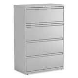 Alera ALEHLF3654LG Lateral File, 4 Legal/Letter-Size File Drawers, Light Gray, 36