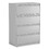 Alera ALEHLF3654LG Lateral File, 4 Legal/Letter-Size File Drawers, Light Gray, 36" x 18.63" x 52.5", Price/EA