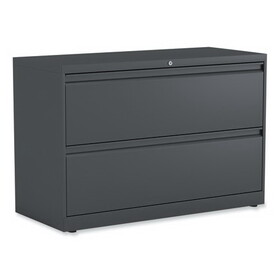 Alera ALEHLF4229CC Lateral File, 2 Legal/Letter-Size File Drawers, Charcoal, 42" x 18.63" x 28"
