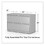 Alera ALEHLF4229LG Lateral File, 2 Legal/Letter-Size File Drawers, Light Gray, 42" x 18.63" x 28", Price/EA