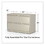 Alera ALEHLF4229PY Lateral File, 2 Legal/Letter-Size File Drawers, Putty, 42" x 18.63" x 28", Price/EA