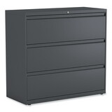 Alera ALEHLF4241CC Lateral File, 3 Legal/Letter/A4/A5-Size File Drawers, Charcoal, 42