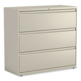 Alera ALEHLF4241PY Lateral File, 3 Legal/Letter/A4/A5-Size File Drawers, Putty, 42" x 18.63" x 40.25"