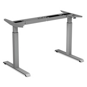 Alera ALEHT2SSG AdaptivErgo Sit-Stand Two-Stage Electric Height-Adjustable Table Base, 48.06" x 24.35" x 27.5" to 47.2", Gray