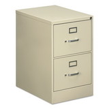 Alera ALEHVF1929PY Two-Drawer Economy Vertical File, 2 Legal-Size File Drawers, Putty, 18.25