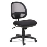 Alera ALEIN4814 Interval Series Swivel/Tilt Mesh Chair, Supports up to 275 lbs, Black Seat/Black Back, Black Base