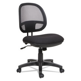 Alera ALEIN4814 Alera Interval Series Swivel/Tilt Mesh Chair, Supports Up to 275 lb, 18.3" to 23.42" Seat Height, Black