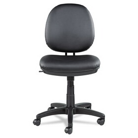 Alera ALEIN4819 Interval Series Swivel/tilt Task Chair, Leather, Black