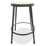 Alera ALEIS6624G Industrial Metal Shop Stool, Backless, Supports Up to 300 lb, 24