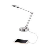 Alera ALELED900S Adjustable LED Task Lamp with USB Port, 11