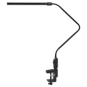 Alera ALELED902B LED Desk Lamp With Interchangeable Base Or Clamp, 5.13"w x 21.75"d x 21.75"h, Black